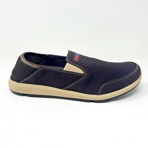 XtraTuf Yellowtail Chocolate Tan Slip Resistant Canvas Mens Work Shoes XMH 900 - Picture 2 of 5